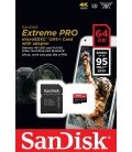 SANDISK MICRO SD EXTREME PRO 95MB/S 64GB