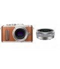 OLYMPUS PEN E-PL8 + 14-42MM PANCAKE MARRON+PLATA + GRATIS CURSO ONLINE HELLO! CREATIVIDAD