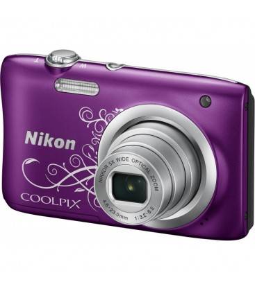 NIKON COOLPIX A100 VIOLETA + ESTUCHE+ PALO DE SELFIE