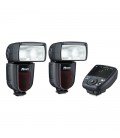 NISSIN KIT 2 DI700A SONY 2FLASHES + TRANSMISOR AIR 1