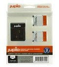 JUPIO KIT CARGADOR + 2 BATERIAS GOPRO AHDBT-302 1200MAH 