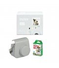 FUJIFILM INSTAX MINI 9 + 10 FOTOS + FUNDA ORIGINAL -BLANCO