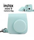 FUJIFILM INSTAX MINI 9 + 10 FOTOS + FUNDA ORIGINAL -ICE BLUE