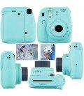 FUJIFILM INSTAX MINI 9 + 10 FOTOS + FUNDA ORIGINAL -ICE BLUE