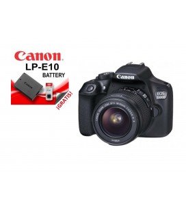  CANON EOS 1300D + 18-55MM F/3.5-5.6 IS II+ BATERÍA CANON LP-E10 + ESTUCHE REFLEX