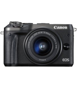 CANON EOS M6 KIT + EF-M 15-45mm F3.5-6.3 IS STM - NEGRA