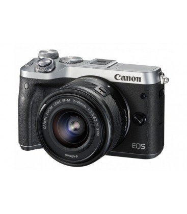 CANON EOS M6 KIT + EF-M 15-45mm F3.5-6.3 IS STM - PLATA